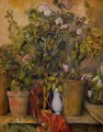 Plantes en pot Paul Cezanne Fleurs impressionnistes